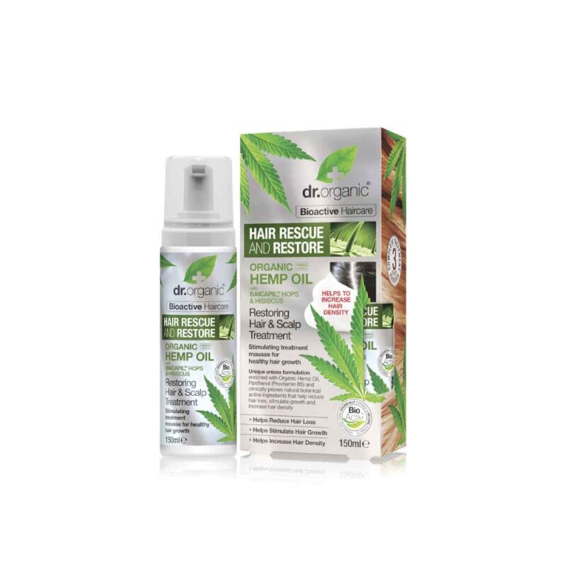 Organic Hemp Oil Hair Mask- mousse ristrutturante per capelli e cute