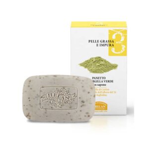 Panetto all' Argilla Verde- LINEA VISO 3 - Pelle Grassa e Impura 100g